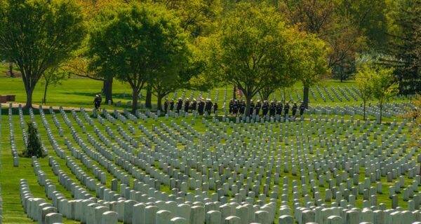 Arlington Cemetery burial service