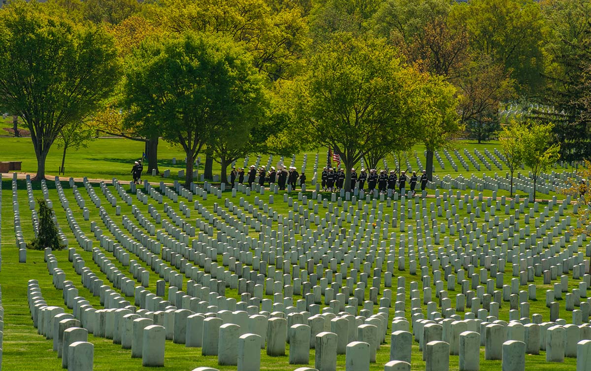 Arlington Cemetery burial service